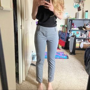 Grey crop Calvin Klein slacks